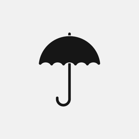 Umbrella icon logo design. simple flat vector illustrationの写真素材