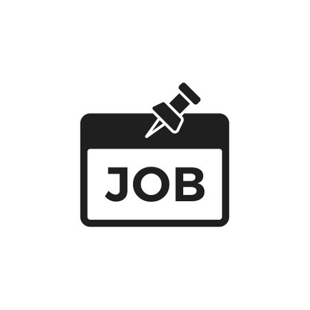 Job icon flat vector designのイラスト素材