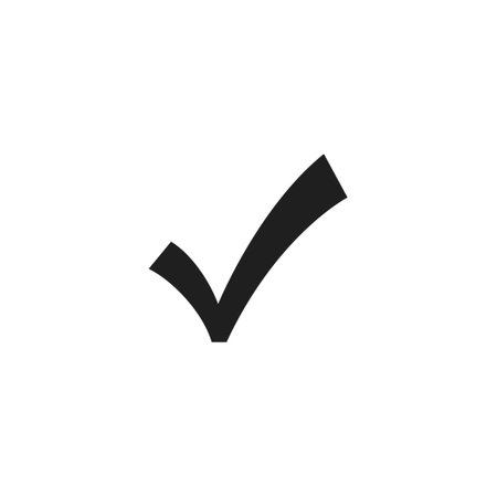 Tick or check mark icon symbolのイラスト素材