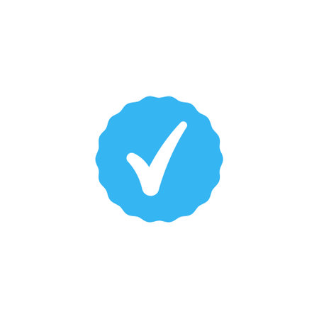 Verified badge icon design templateのイラスト素材