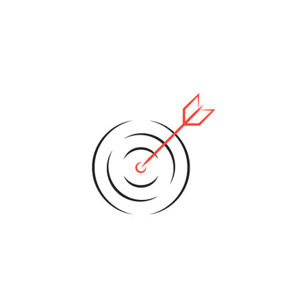 Dart icon flat vector illustrationのイラスト素材