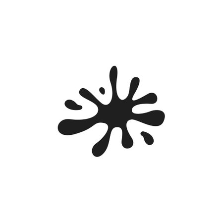 Water splash icon flat vector illustrationのイラスト素材