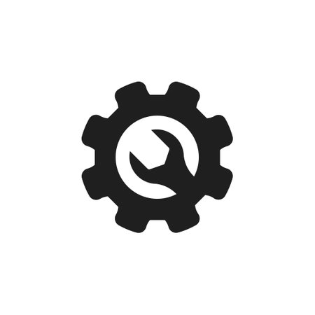 Repair icon flat vector illustrationのイラスト素材