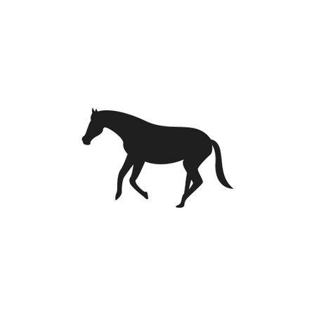 Horse icon flat vector illustrationのイラスト素材