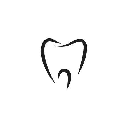 Tooth icon vector illustration, dental care logo.のイラスト素材