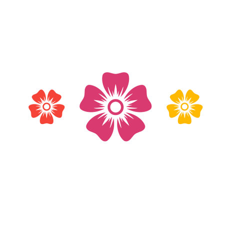 Flower icon flat vector illustrationのイラスト素材