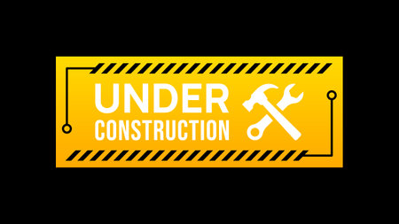 Under construction sign vector designのイラスト素材