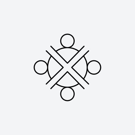 Group or team icon vector illustration. Editable stoke.のイラスト素材