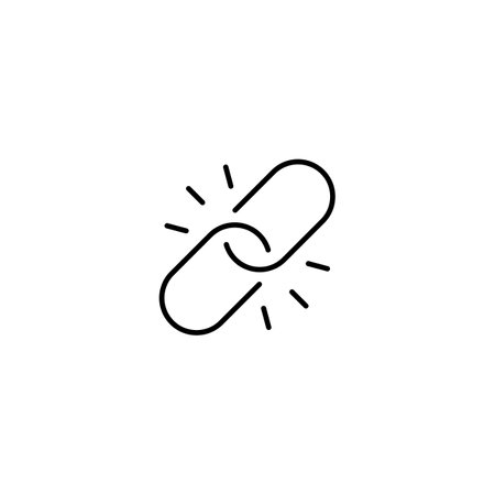Backlinks line icon vector illustration.のイラスト素材