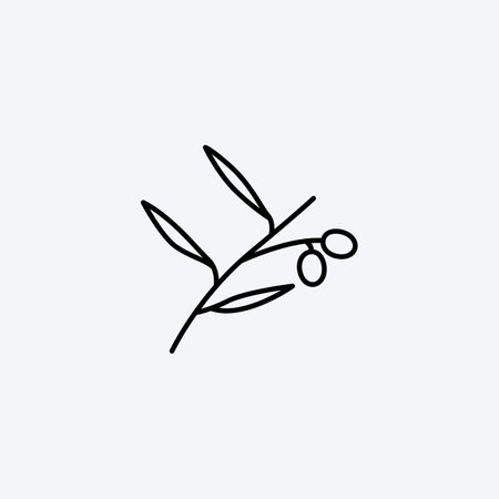 Olive fruits and leaves icon vector illustrationのイラスト素材