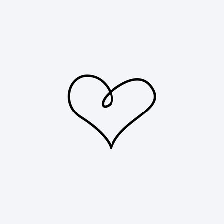 Heart love icon vector illustrationのイラスト素材