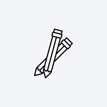 Pencil line icon vector illustrationのイラスト素材