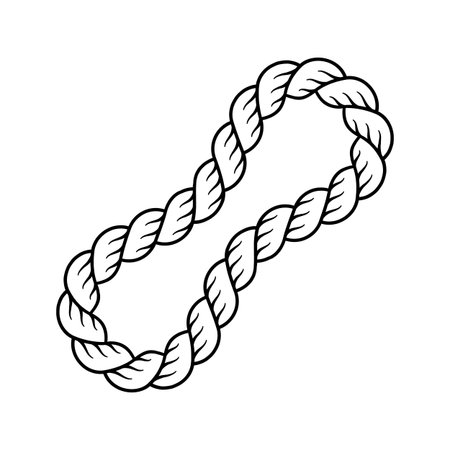 Cord, thread, cable, twine icon vector illustration. Design elements on maritime, sailor, yacht, nautical,adventure, climbing.のイラスト素材