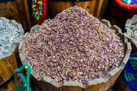 Tea on the counter of the Egypt market