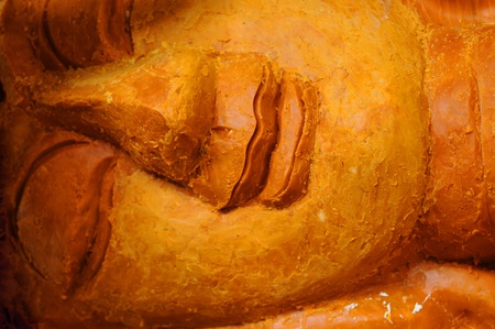 Buddhist making from waxの写真素材