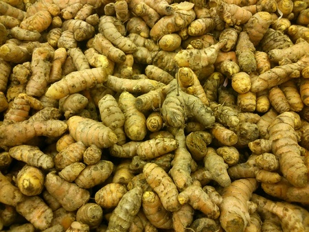 Background of yellow gingerの素材