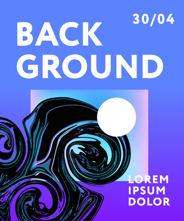 Background Gradient Mesh Abstract Fluide Art Banner Vectorのイラスト素材