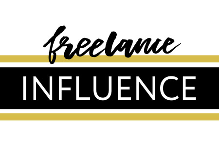 slogan freelance influence phrase graphic vector Print Fashion letteringのイラスト素材