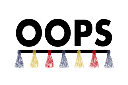 slogan oops phrase graphic vector Print Fashion letteringのイラスト素材