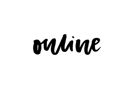 slogan Online phrase graphic vector Print Fashion letteringのイラスト素材