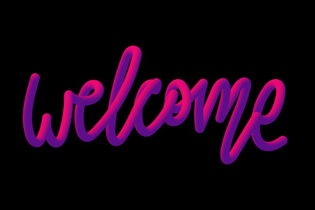 slogan Welcome phrase graphic vector Print Fashion letteringのイラスト素材