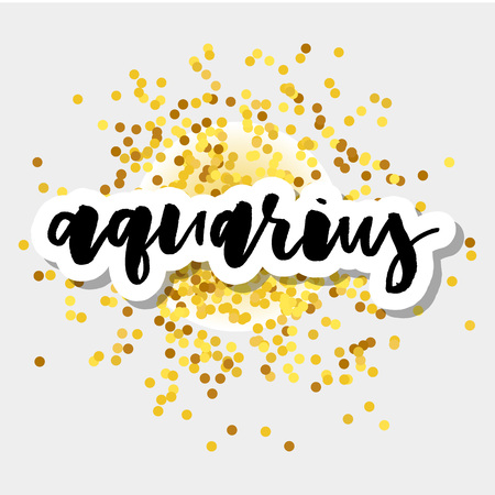 Aquarius Constellation Stars and Datesのイラスト素材
