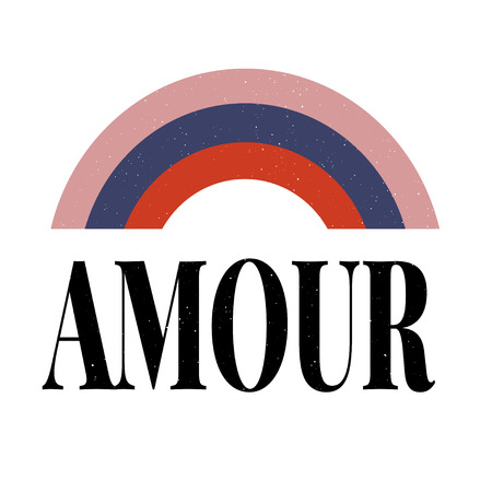 slogan Amour phrase graphic vector Print Fashion letteringのイラスト素材
