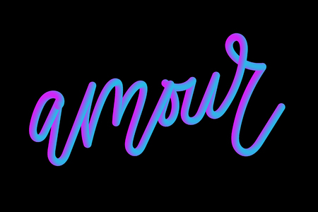 slogan Amour phrase graphic vector Print Fashion letteringのイラスト素材