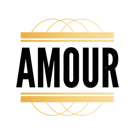 slogan Amour phrase graphic vector Print Fashion letteringのイラスト素材
