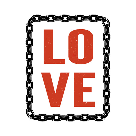 LOVE ME MORE,slogan graphic for t-shirt,vector chains.