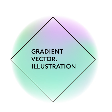 Gradient Colorful Illustration Vector Style Neone shapesのイラスト素材