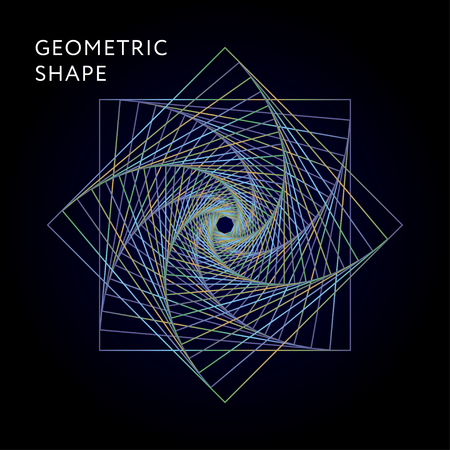 Geometric Shape Vector Graphic Illustration Gradient minimalのイラスト素材