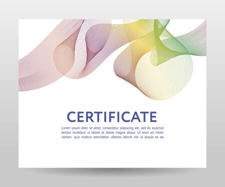 Certificate. Template diplomas currency Vector gradientの写真素材