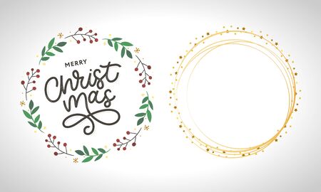 Happy New 2020 Year. Holiday Vector Illustration With Lettering Composition with burst 2020のイラスト素材