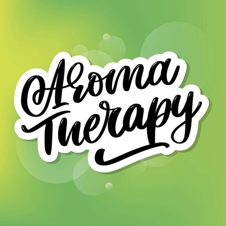 Aroma therapy letter for luxury lifestyle design. Alternative medicine. Healthy lifestyle concept. Organicのイラスト素材