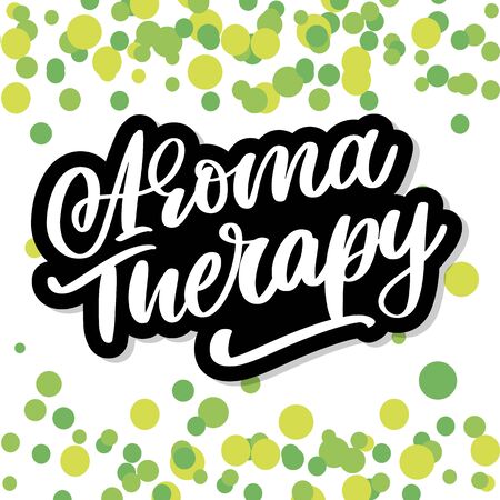 Aroma therapy letter for luxury lifestyle design. Alternative medicine. Healthy lifestyle concept. Organicのイラスト素材