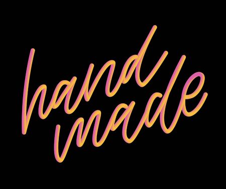 Handmade lettering. Vintage font desig Vintage style Calligraphic font. Vintage typography. Sketch, sloganのイラスト素材