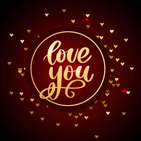 Valentine poster, card, label, banner letter slogan Vector elements for Valentines day design elements. Typography Love heartのイラスト素材