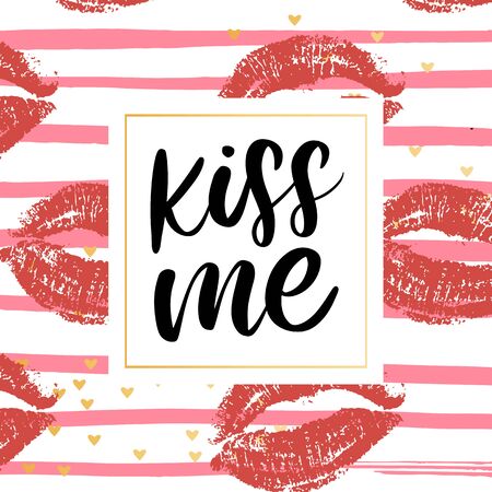 Kiss Me Hand Lettering Scalable And Editable Vectorのイラスト素材 ストックフォト 写真素材 のstock Foto ストックドットフォト