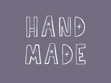 Hand made. Vector icon Sign Handのイラスト素材