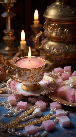 candle, decorative, tradition cup, fireの写真素材