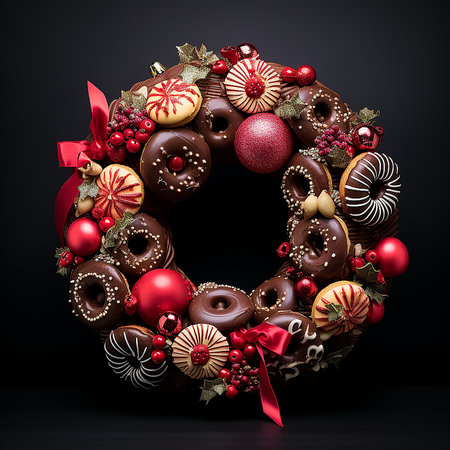 decorative, christmas wreath winter holidayの写真素材