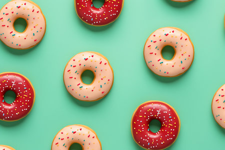 Christmas food, sweet, dessert, donutの写真素材