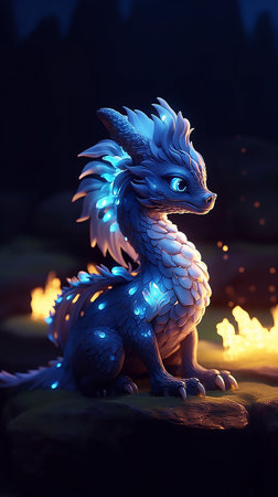 New year Dragon 2024 art chineseの写真素材