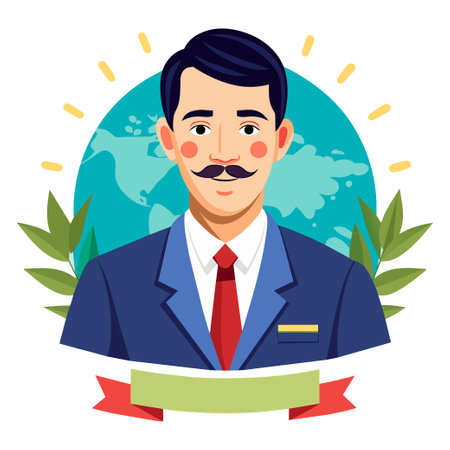 International Teacher's day digital menのイラスト素材