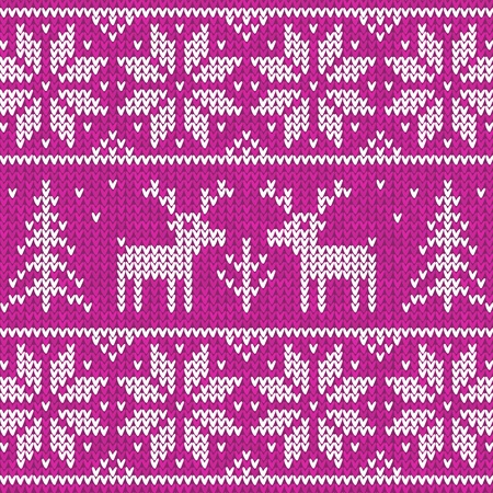 Rose sweater with deer vector ornamentのイラスト素材