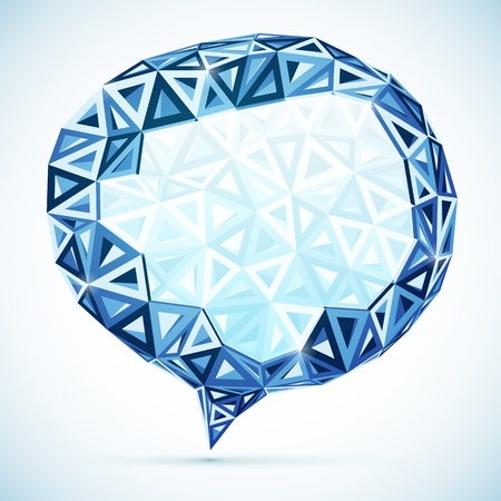 Abstract triangles idea bubbleのイラスト素材