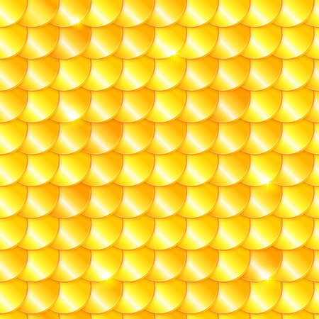Yellow seamless fish skinのイラスト素材