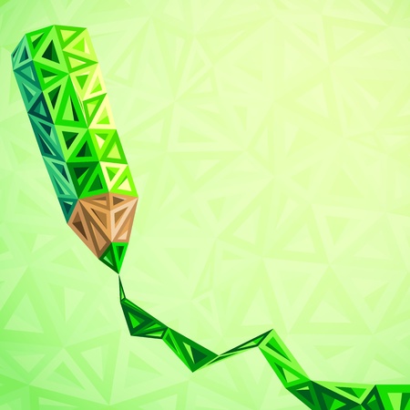 Abstract triangles vector pencil bacgroundのイラスト素材