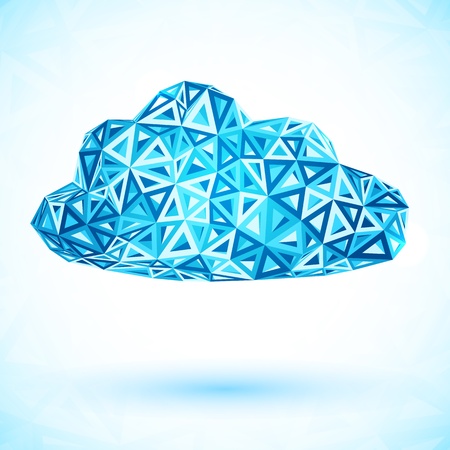 Abstract triangles isolated  cloudのイラスト素材
